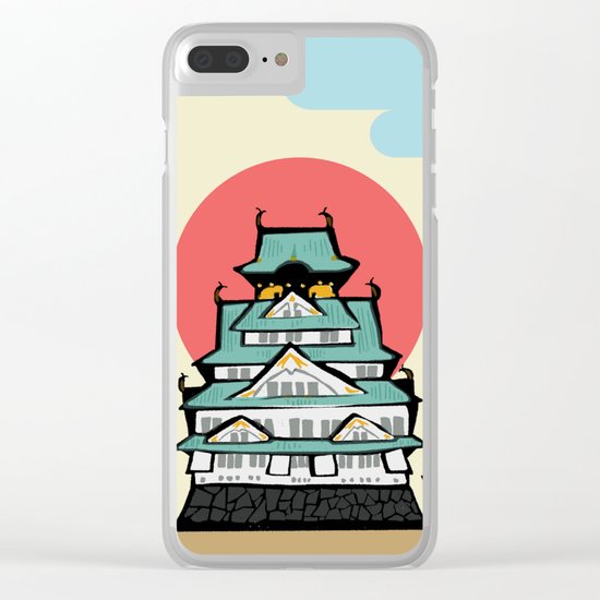 Osaka castle Clear iPhone Case