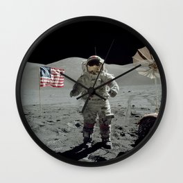 Apollo 17 - Last Man On The Moon Wall Clock