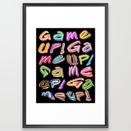Game Up! Framed Art Print