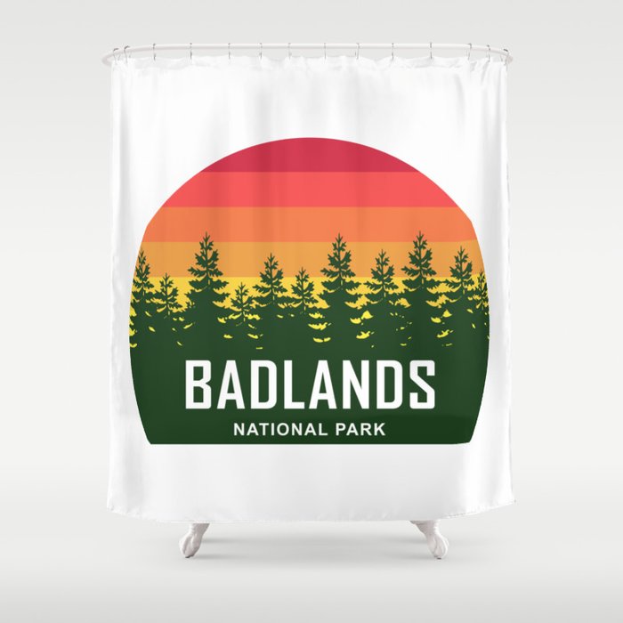 Badlands National Park Shower Curtain