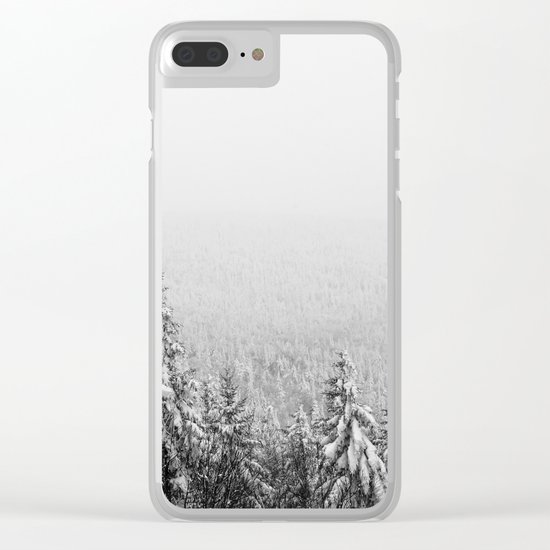 Winter vibes #evergreen #society6 Clear iPhone Case