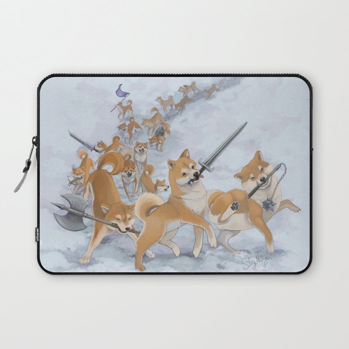 Cry Heckin' and Let Slip the Doges of War Laptop Sleeve