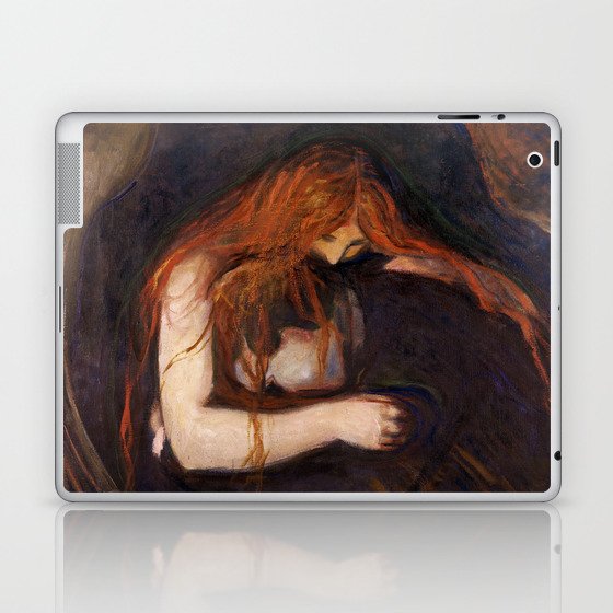 Vampire by Edvard Munch Laptop & iPad Skin