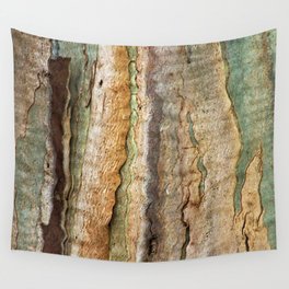 Eucalyptus Tree Bark and Wood Abstract Natural Texture 35 Wall Tapestry