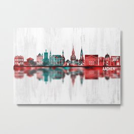 Aachen Germany Skyline Metal Print | Skyscrapers, Buildings, Urban, Landmark, Cityscape, Aachen, Skyline, Town, Creative, Modern 