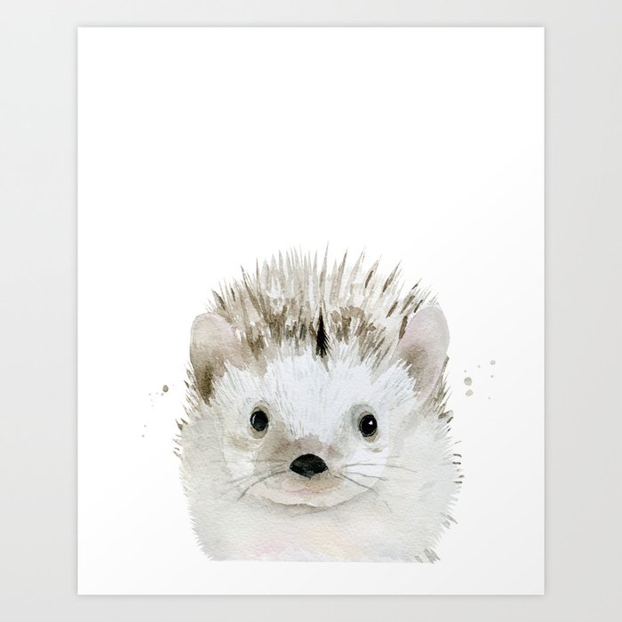 Discover the motif HEDGEHOG. by Art by ASolo as a print at TOPPOSTER