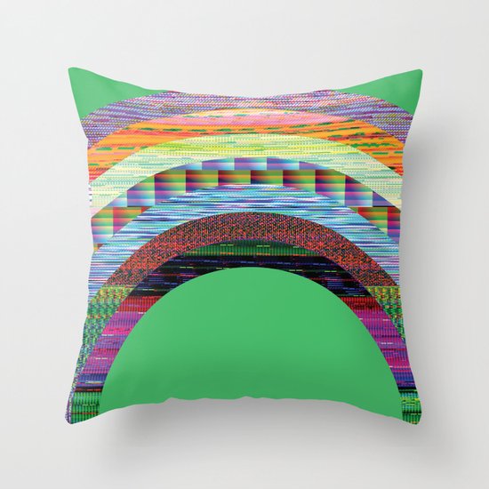 glitchbow Throw Pillow