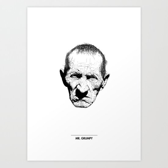 Mr. Grumpy Art Print