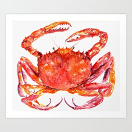 Red Crab Art Print
