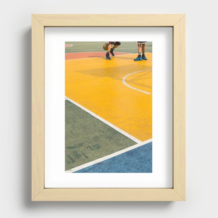 Primary Colours Recessed Framed Print