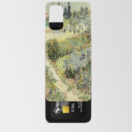 Vincent Van Gogh : Garden at Arles Android Card Case | Vangoghframedart, Floral, Oil, Flowers, Vangoghseries, Impressionism, Sophisticated, Elegant, Vintage, Painting 