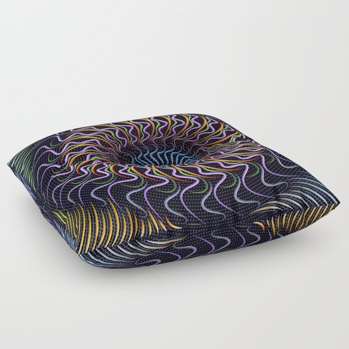 Twisting Wiggle Frillies Floor Pillow