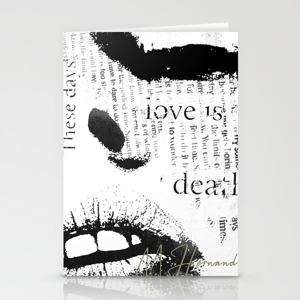 Love is Death Stationery Cards