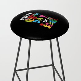 Days Of School 100th Day 100 Happy 100 Bar Stool