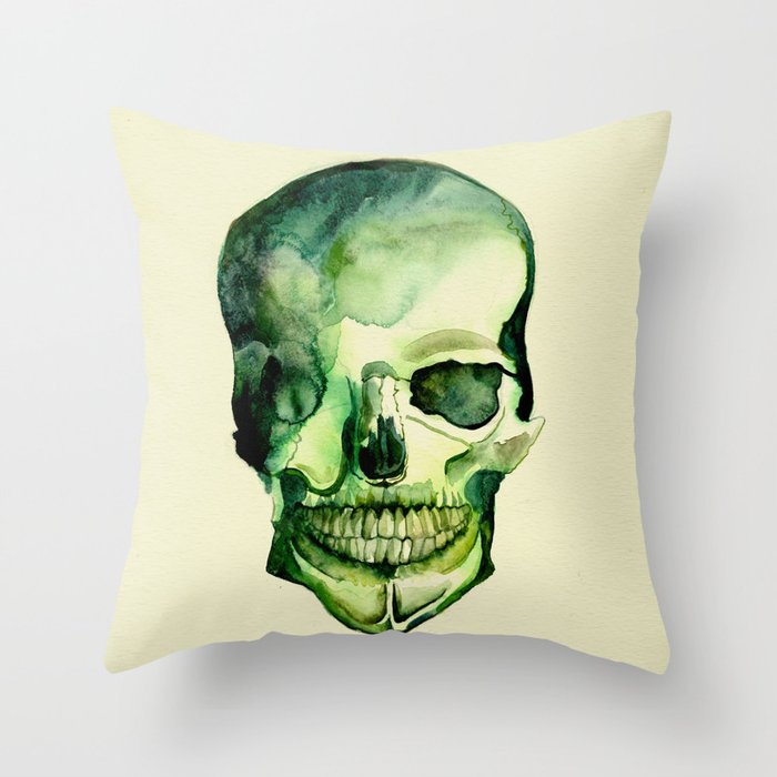 Painted Skull #1 Throw Pillow