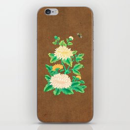Minhwa: Chrysanthemum and Bumblebee B Type iPhone Skin