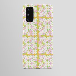 Retro Desert Flowers Pink and Orange  Android Case