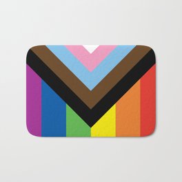 LGBTQ+ Pride Flag Inclusive Bath Mat