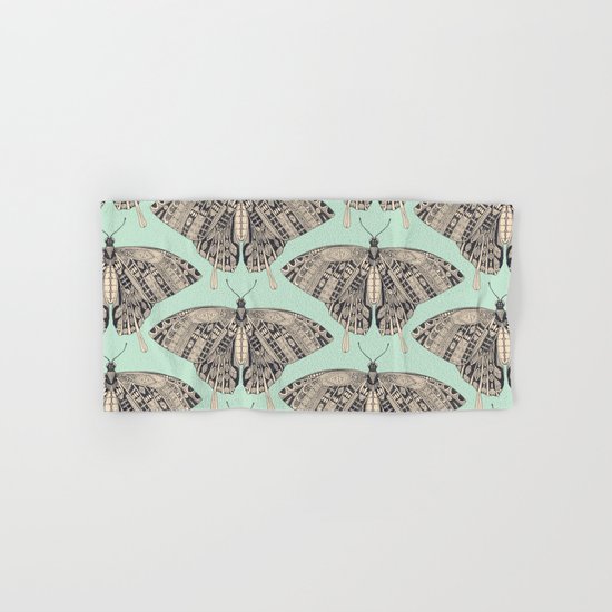 swallowtail butterfly mint basalt Hand & Bath Towel