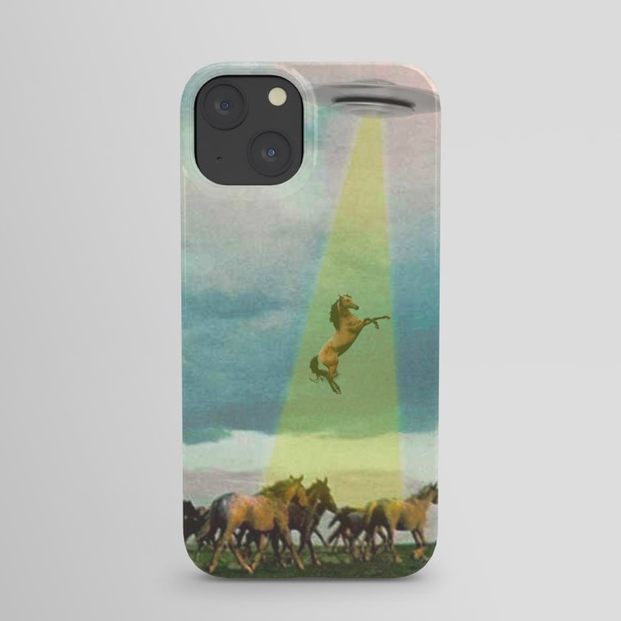 They too love horses (UFO) iPhone Case