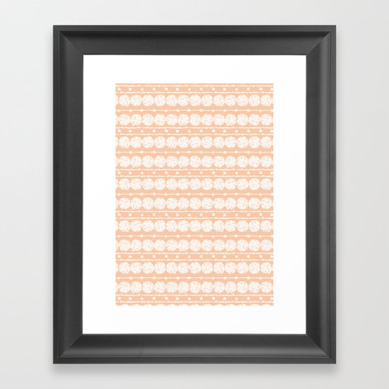 perfect peach Framed Art Print