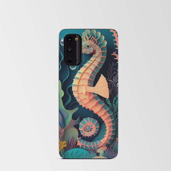 Seahorse Part of the Creatures of the Ocean series Android Card Case