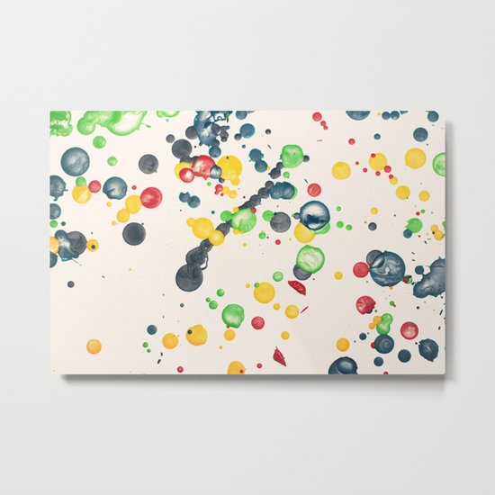 Crayon Love: Splatter This Metal Print