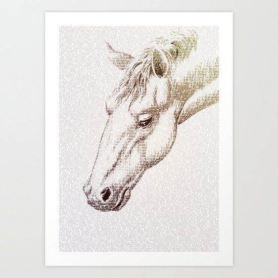 The Intellectual Horse Art Print
