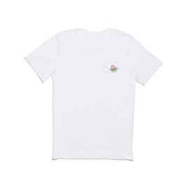 washington // watercolor rhododendron state flower map T Shirt