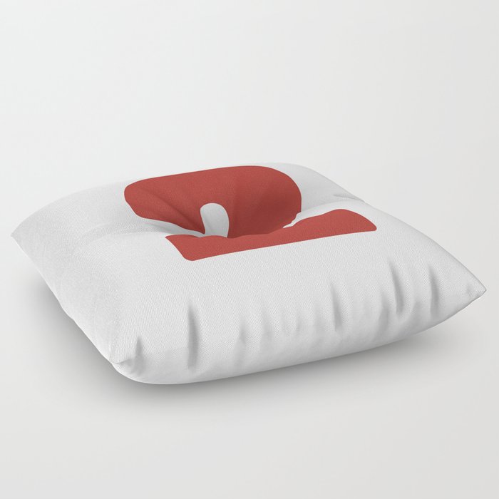 2 (Maroon & White Number) Floor Pillow