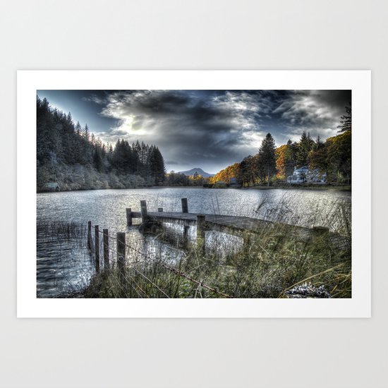 Blue Loch Ard Art Print