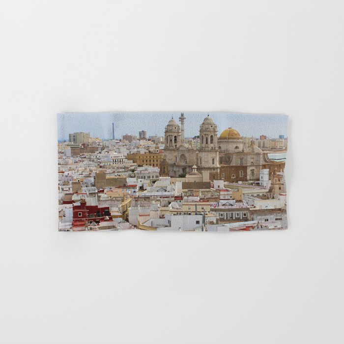 Spain Photography - Overview Over The City Of Cádiz Hand & Bath Towel