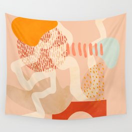 mid century modern abstract design II Wall Tapestry