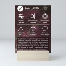 Sagittarius Mini Art Print