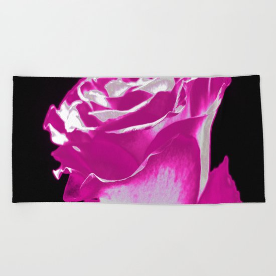 Colorful Rose F Beach Towel