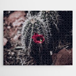 Red Cactus Flower Jigsaw Puzzle