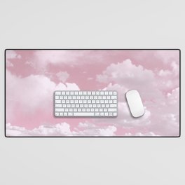Clouds in a Pink Sky Desk Mat