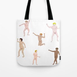 Naked men dancing Tote Bag