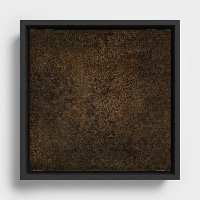 Dark Brown Framed Canvas