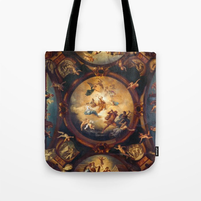 Justice Ensures Peace and Protects the Arts Ceiling Fresco Tote Bag