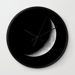 Crescent Moon Wall Clock