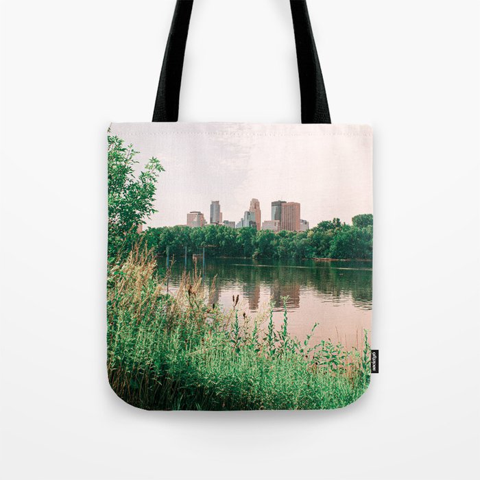 Minneapolis Minnesota Skyline-Vibrant Landscape Tote Bag