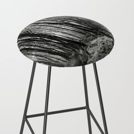 Blay Berries in a Scottish Highlands Birch Forest in Black and White Bar Stool