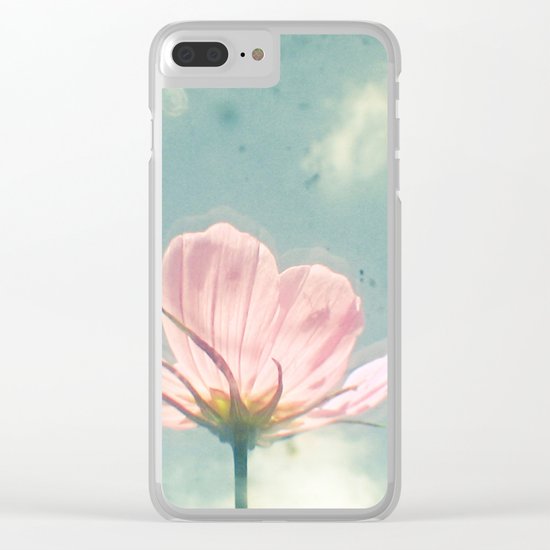 Pink Cosmos Clear iPhone Case