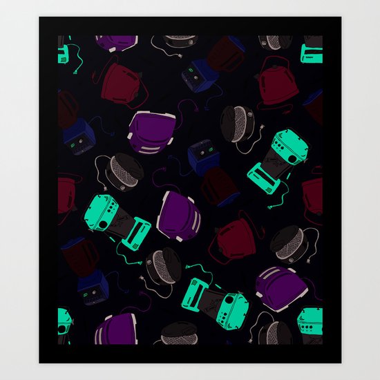 Breakfast Appliances Art Print