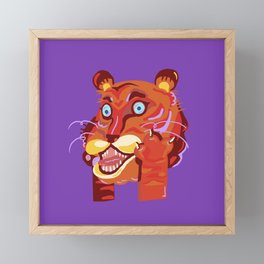 Tiger of Surprise Framed Mini Art Print