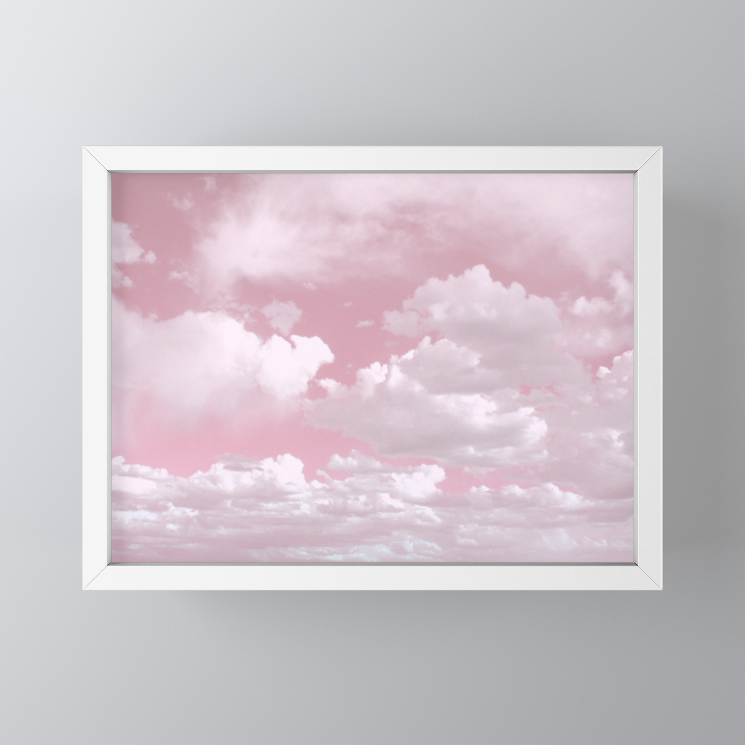 Clouds In A Pink Sky Framed Mini Art Print By Amanda B Society6