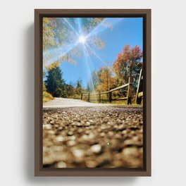 One Fall Day Framed Canvas