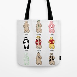 Know Your Bears Tote Bag