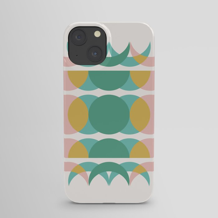 Moon Phases Abstract III iPhone Case